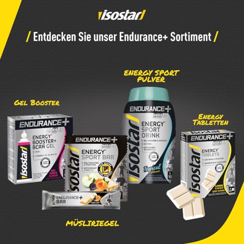 Isostar Endurance Plus - Energy Tabletten- Zitronengeschmack - Glukose und Fruktose - Magnesium - Vitamine - 1 Packung mit 24 Tabletten