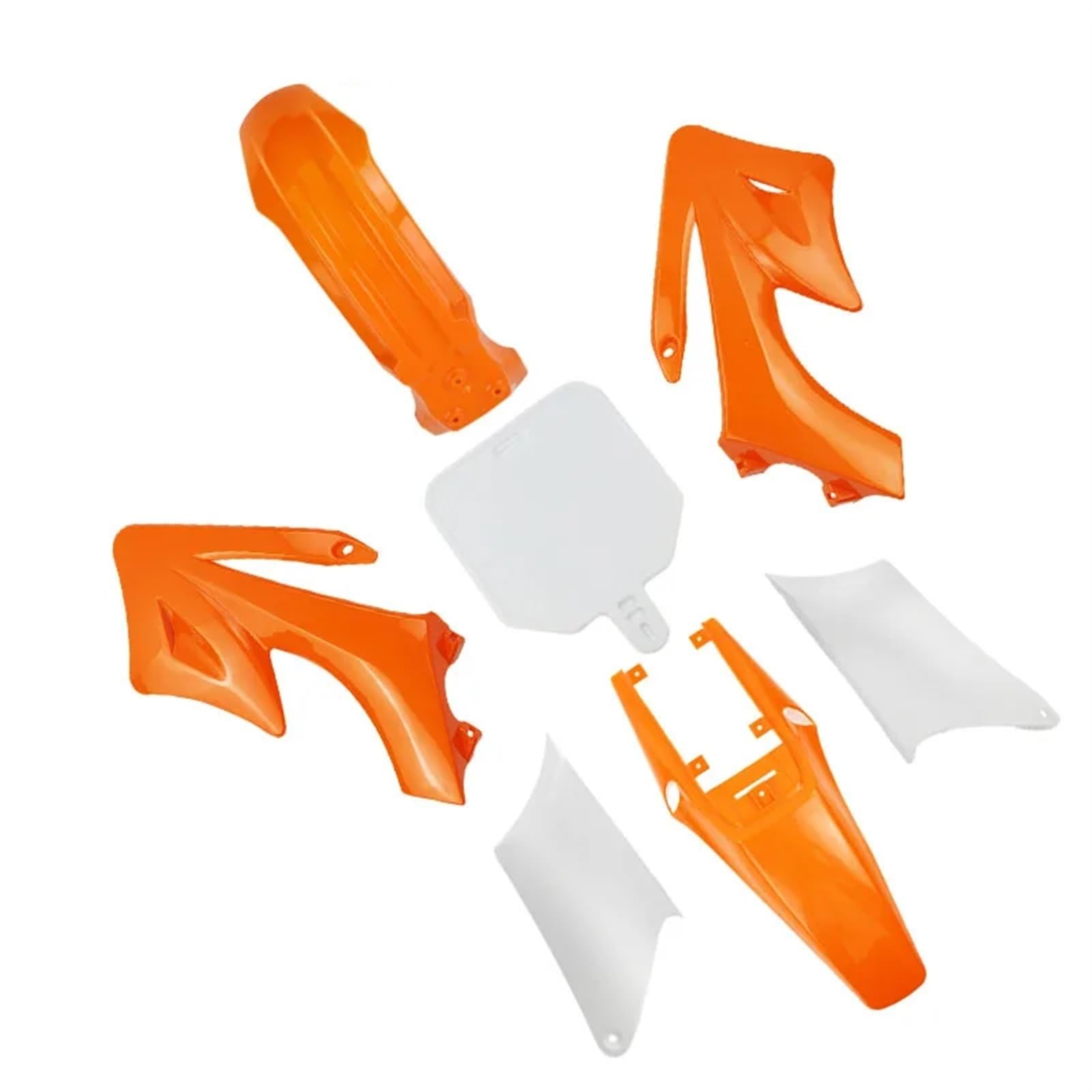 Zestaw owiewki do motocykla Błotnik Błotnik Plastikowa osłona Apollo Orion Pit Dirt Bike Akcesoria motocrossowe Zestaw owiewek błotnika błotnika(Orange)