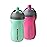 Tommee Tippee Insulated 9oz Sporty Spout Toddler Water Bottle, No Spill, Sippy Cups for Toddlers 1-3, Two-Piece Valve Helps Stop Spills, Hot Pink & Mint, BPA Free, Pack of 2