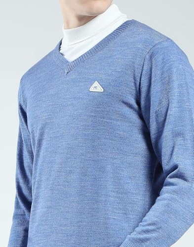 Image of Monte Carlo Men's Regular Fit Pullover | Solid V Neck Style | Full Sleeves Pull On | Warm & Stylish Winter Fashion Sweater | Winter Sweater for Men's