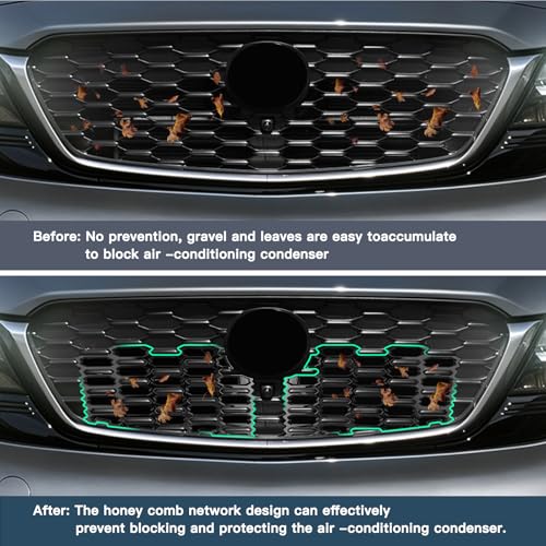 Image of Ruiya 2026 Mazda CX5 Front Grill Mesh Inserts Trims for 2026 Mazda CX-5 Accessories ABS Material Front Grille Guard Compatible with 2026 Mazda CX 5(Upper Grill Mesh)