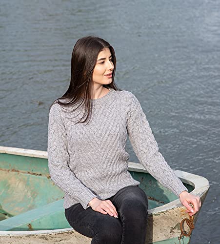 SAOL Sweater for Women Made of 100% Merino Wool Ireland Knit Pullover4