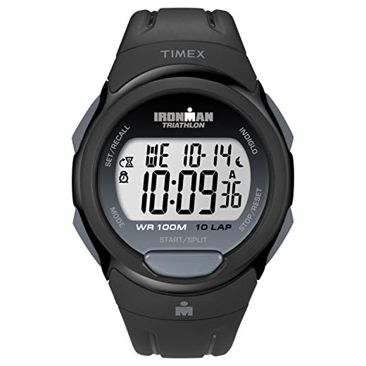 Timex Ironman - Reloj digital de hombre 39mm concon correa de resina negra T5K608 T5K608