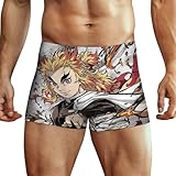 鬼滅の刃アニメ ボクサーパンツ メンズ アイスシルク下着 吸水速乾 抗菌防臭スリム快適 男性用 四季通用