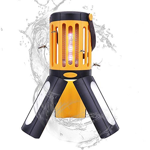 Preisvergleich Produktbild Moskito Lampe, 2-In-1Insektenvernichter Elektrisch Fliegenfalle, IP67 Wasserdicht Mückenlampe Campinglampe Mückenfalle für Innen Außen
