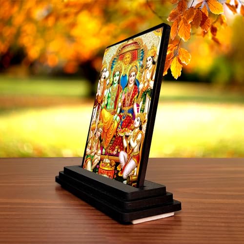 Image of Ram Darbaar 1410 Car Dashboard Idols Figurine Showpiece for Temples, Home, Office Desk and Gifting