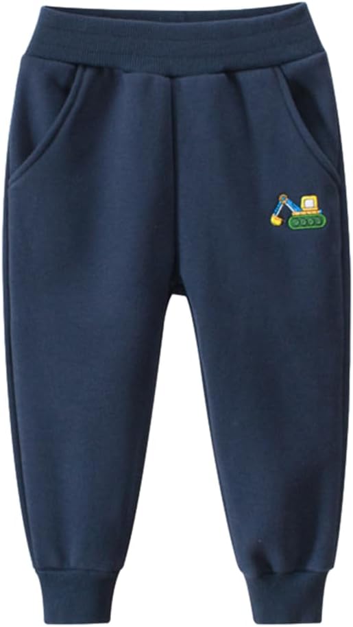 GFQLONG Toddler Boys 3 Pack Cotton Active Jogger Pants,Kids Cartoon Sweatpants Casual Lounging Bottoms - Image 7