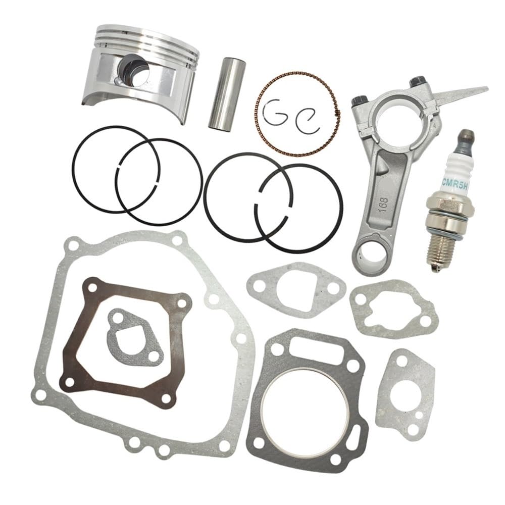 Ajuste for GX160 68mm Kit de Anillo de pistón con biela Juego de Juntas Completas 5,5 HP generador de 4 ciclos Motor Agua