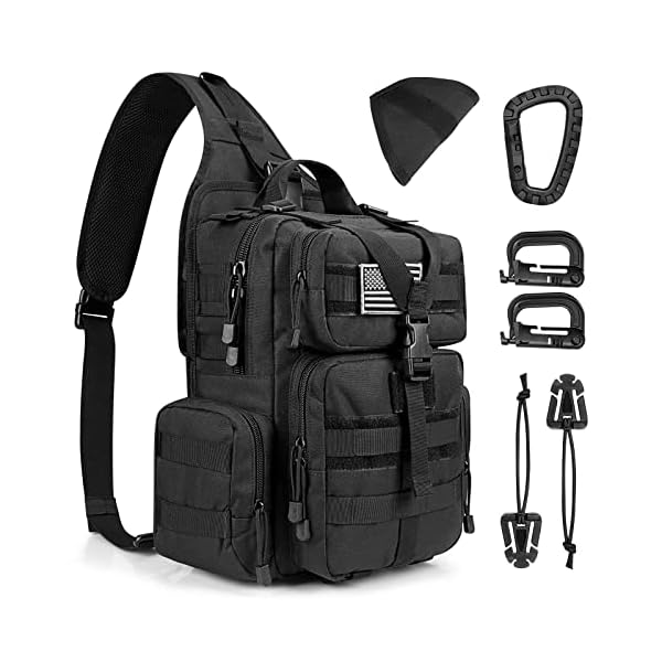 G4Free-Tactical-EDC-Sling-Bag-Backpack-with-Pistol-Holster-Military-Shoulder-Backpack-for-Concealed-Carry G4Free Tactical EDC Sling Bag Backpack with Adjustable Holster Military Shoulder Backpack for Men