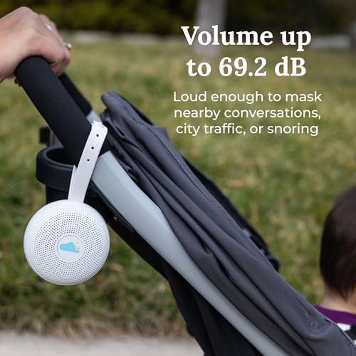 Image of Yogasleep Hushh+ Portable White Noise Machine for Baby, 20 Soothing Natural Sounds, Wireless Charging & Speaker, Compact Size, Noise Canceling for Better Sleep, Privacy & Nursery Must Have
