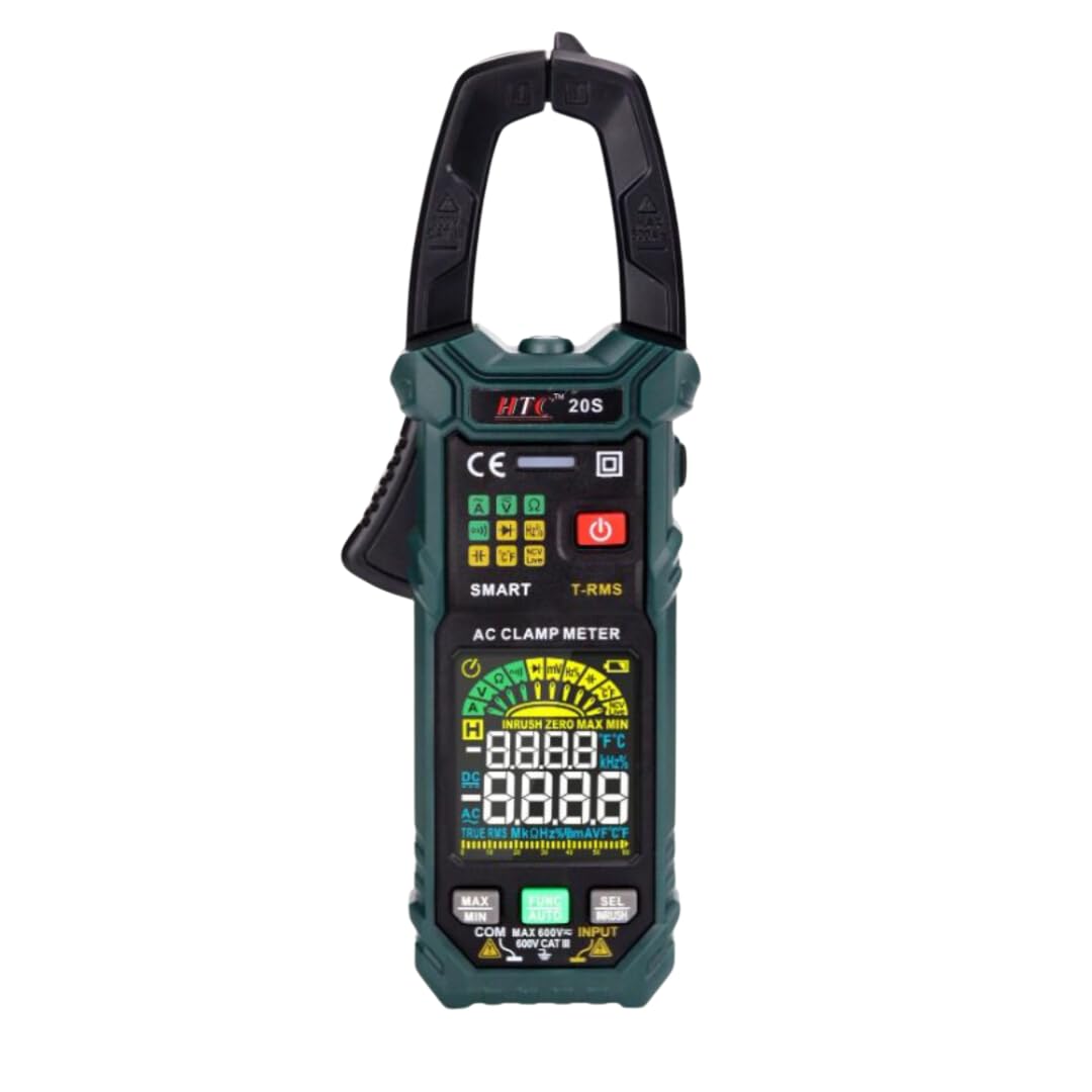 HTC Instrument 20S 600A AC Smart Clamp Meter (T-RMS) with Frequency, Temperature, Capacitance, AC/DC Voltage and built in Flashlight (B0CTHLR4N8) Amazon Price History, Amazon Price Tracker