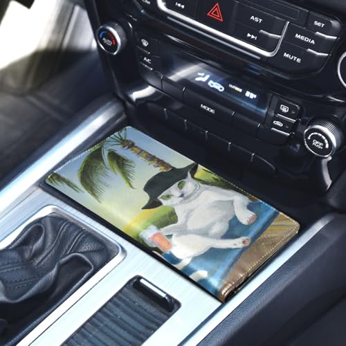 Organizador para auto cuero slim miniatura 4