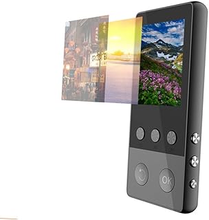 Milisten Leitor De Música Portátil Mini Gravador Gravador Portátil Leitor De Música Mp4 Leitor De Música Mp4 Visualizador De Fotos Leitor De Mp4 Digital Preto Gravador De Leitor De Música