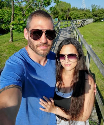 Trendy Oversized Aviator Sunglasses for Women 2025, Cute Retro Aviator Sun Glasses UV Protection Big Shades VF22032