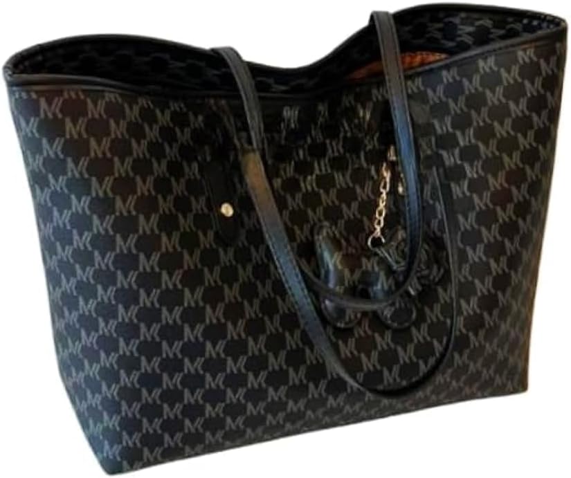 Lady Laptop Bag 16 Inch Laptop Tote Leather Computer Office Bag, Shoulder Cross-body Premium Texture Large Capacity Tote Shoulder Bag (Black)