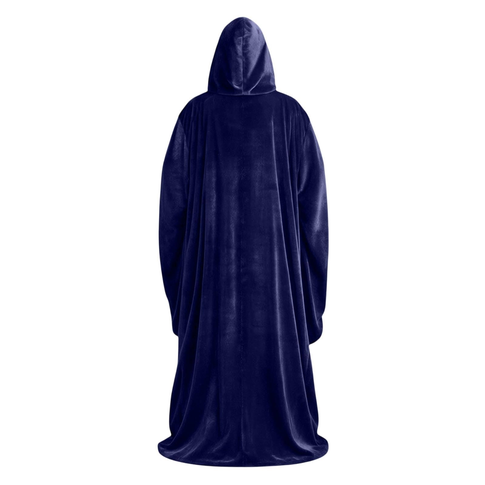 Generisch Eleganter Unisex Umhang für Cosplay, Halloween-Rollenspiele,Einfarbig | weicher Stoff | vielseitig für Kostümpartys & Bühnenauftritte | Einheitsgröße