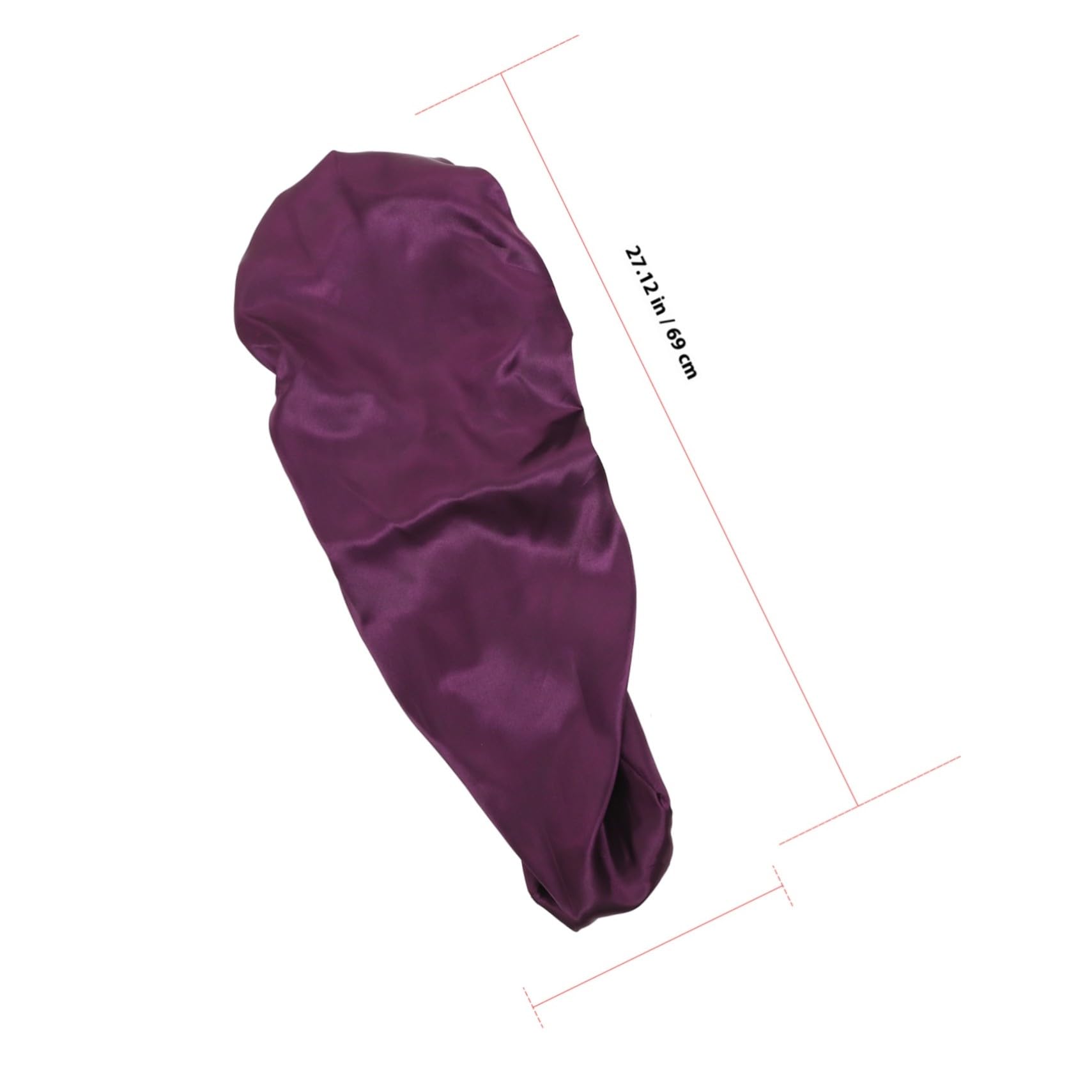 Bonnet de Sommeil en Satin Délicat 3 Pièces Taille Longue Élastique pour Femmes Cheveux Bouclés Tresses Soin Capillaire Maison Nuit