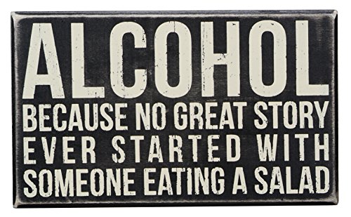 Primitives by Kathy 19416 Classic Box Sign, 10 x 6-Inches, Alcohol