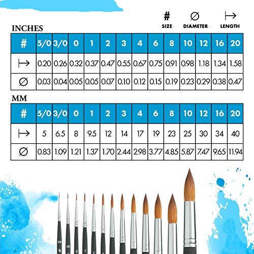 Image of Princeton Aqua Elite, Series 4850, Synthetic Kolinsky Watercolor Paint Brush,Round, 20
