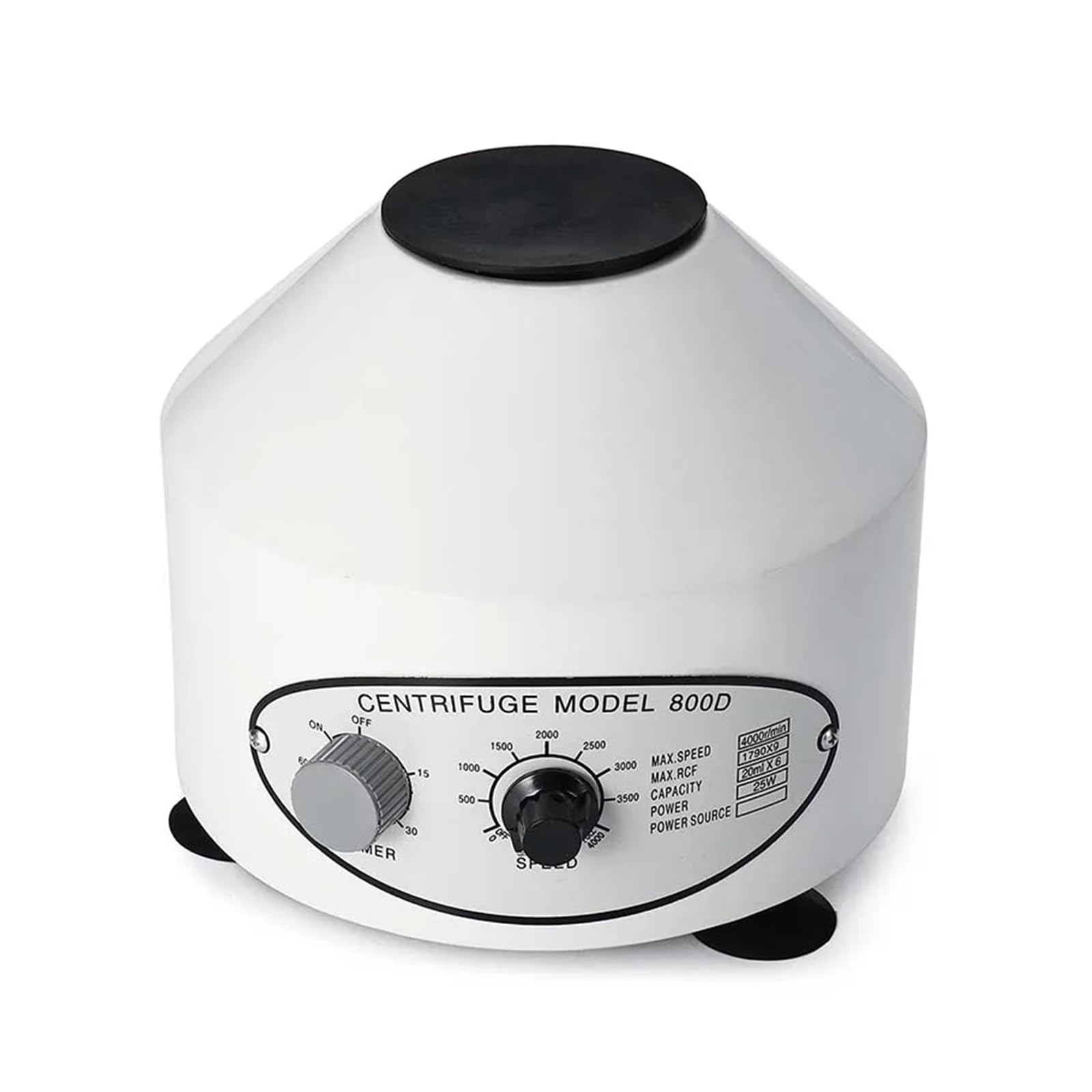 Centrífuga de Laboratorio eléctrica de 800D y 4000 RPM de Alta eficiencia, máquina de práctica médica, centrífuga de Escritorio(White)