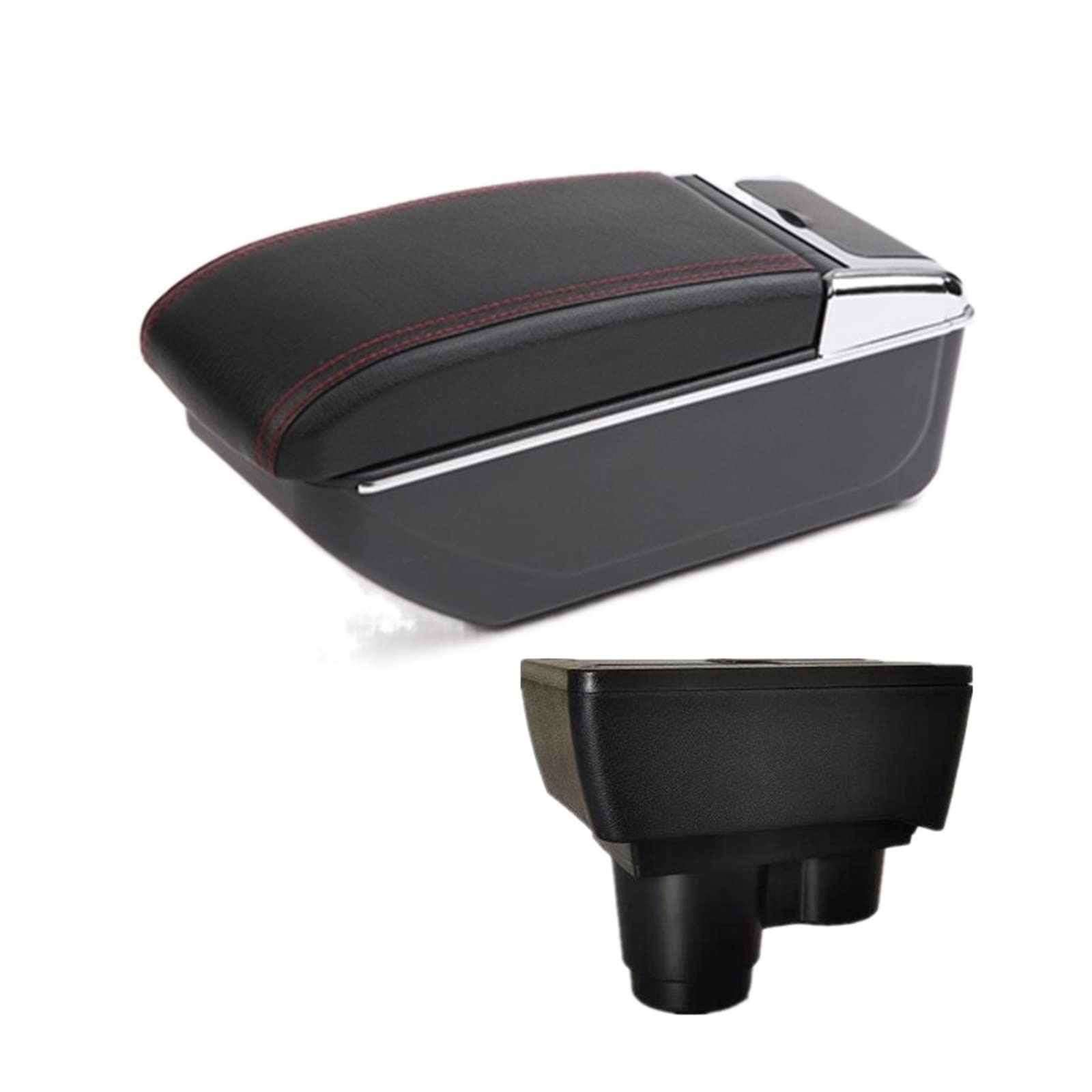 Baiqimv For Renault For Dacia For Duster 2 3 Car Armrest Box Central Console Storage Box USB Car Accessories 2018-2022(B1 NO USB)