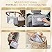 Large Portable Diaper Changing Pad - Waterproof Foldable Baby Travel Changing Mat with Storage Pockets & Wipes Bag, Lightweight, One-Hand Fold, Crossbody Strap for Parents,Infant Travel Station Kit