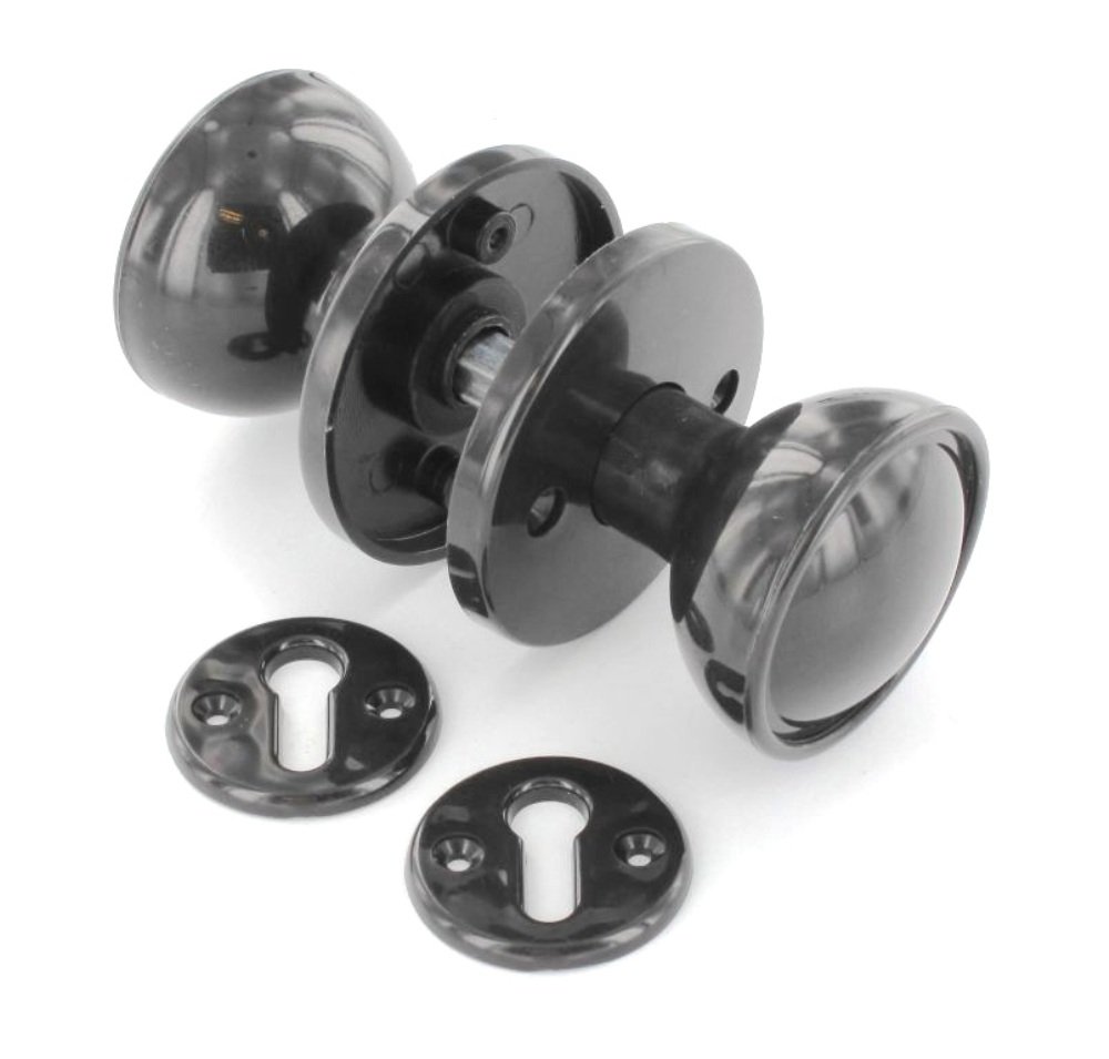 Securit Brown,Rose Brown Plastic Round Mortice Door Knob Set – 60Mm