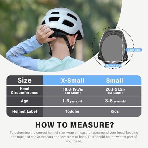 Image of Toddler Kids Bike Helmet, Adjustable Infant Baby Bicycle Helmet for Age 1-3-5-8 Years Child Boys Girls, Multi-Sport Scooter Skateboard, 2 Sizes