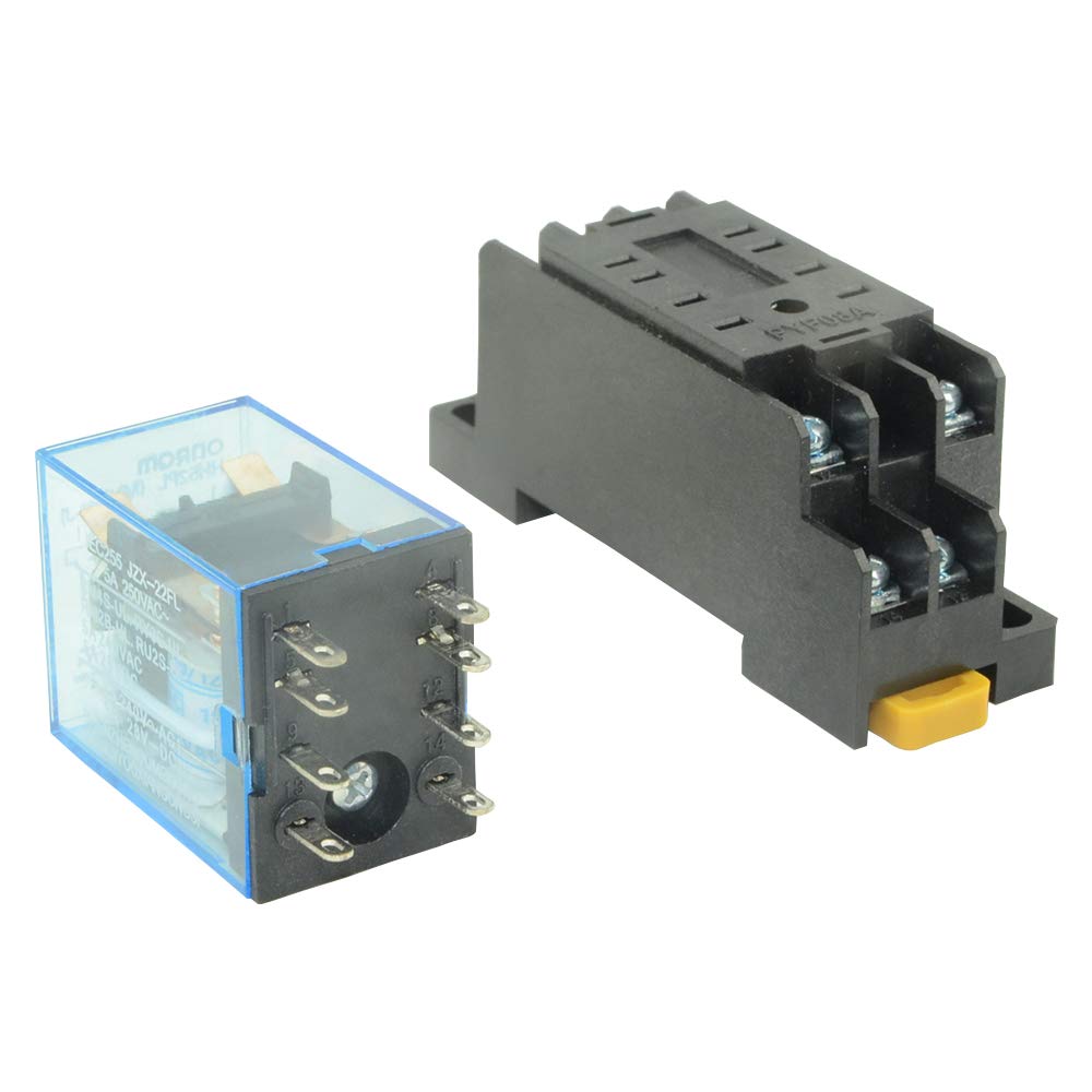 Sourcing Map 3x DPDT Relais Mit Sockel – HH52P, 24V DC, 8-Pin, Für Steuerung & Elektronik