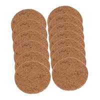 POPETPOP 12 Stück Teppich aus Seide, Nistmaterial, Vogelmatte, Papageien-Zuchtmatte, Nestmatten, Palmenseide, Hellbraun