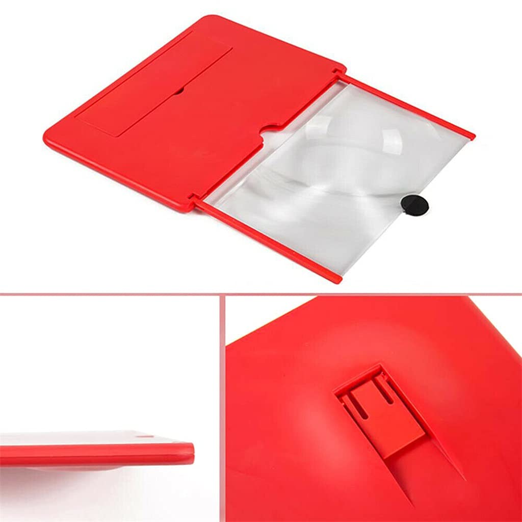 Lente d'ingrandimento per schermo del telefono, supporto pieghevole da tavolo con lente in ABS e acrilico, ingrandimento 2-4x per film, giochi e corsi online