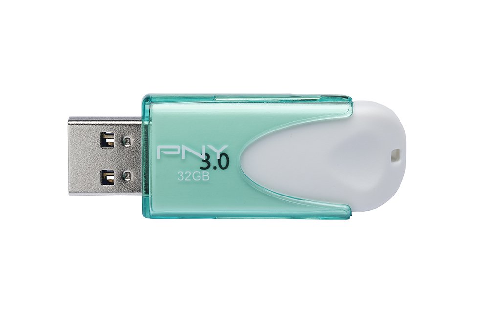 PNY Chiavetta USB Attache 4, Memoria Portatile USB 3.0, 32 GB, Verde