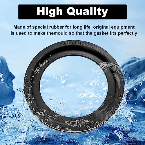 Image of 2pcs RV Toilet Seal Replacement,385311658 Black Toilet Seal Kit for 300 /310 /320 RV Toilets Parts Solve The Leakage Problem