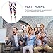 Healifty 16Pcs Party Horns for Football Games Soccer Cheer Props Lightweight Reusable Stadium Trumpet Noise Makers in Multiple Colors for Sports Events and Concerts