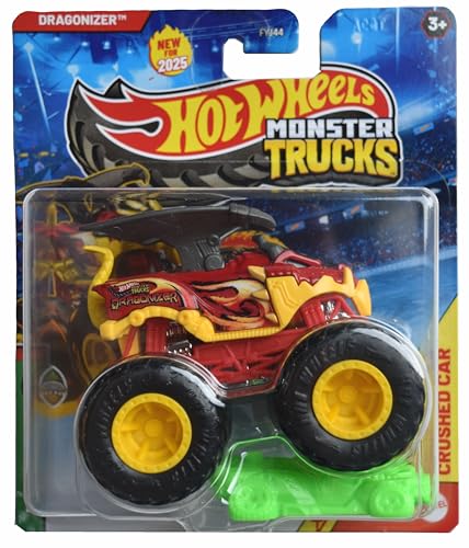 Hot Wheels Monster Trucks Dragonizer Beast Bashers 4/6 miniatura 1