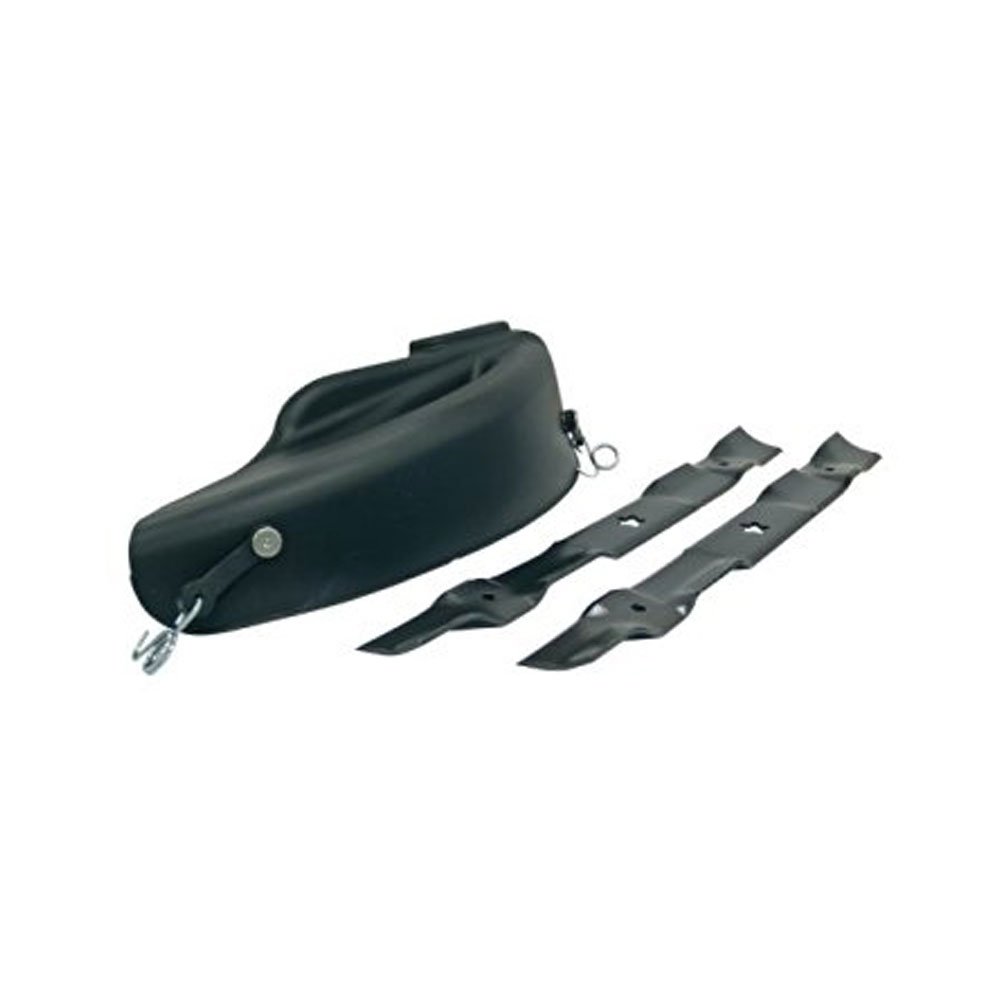 Husqvarna 46-Inch Mulch Kit for Lawn Tractor or Zero-Turn Mower, Mulch Plate Attachment with Two Lawn Mower Blades and Mounting Hardware, Black