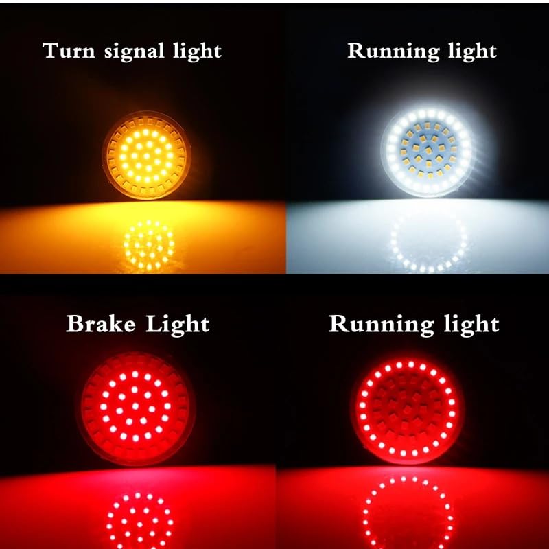 Feux de signalisation de moto LED clignotants anti-vibration pour Softail