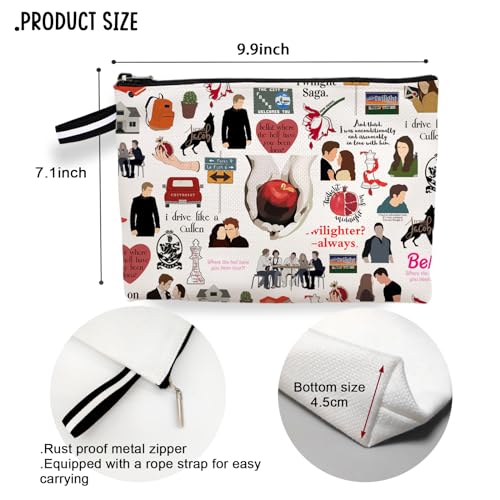 TV Show Makeup Bag, Edw Vampire Gift,Merchandise Cosmetic Bag, TV Show Inspired Gifts for Movie Fans Girls Women (Where The Hell Have You Been Loca) 6M2652