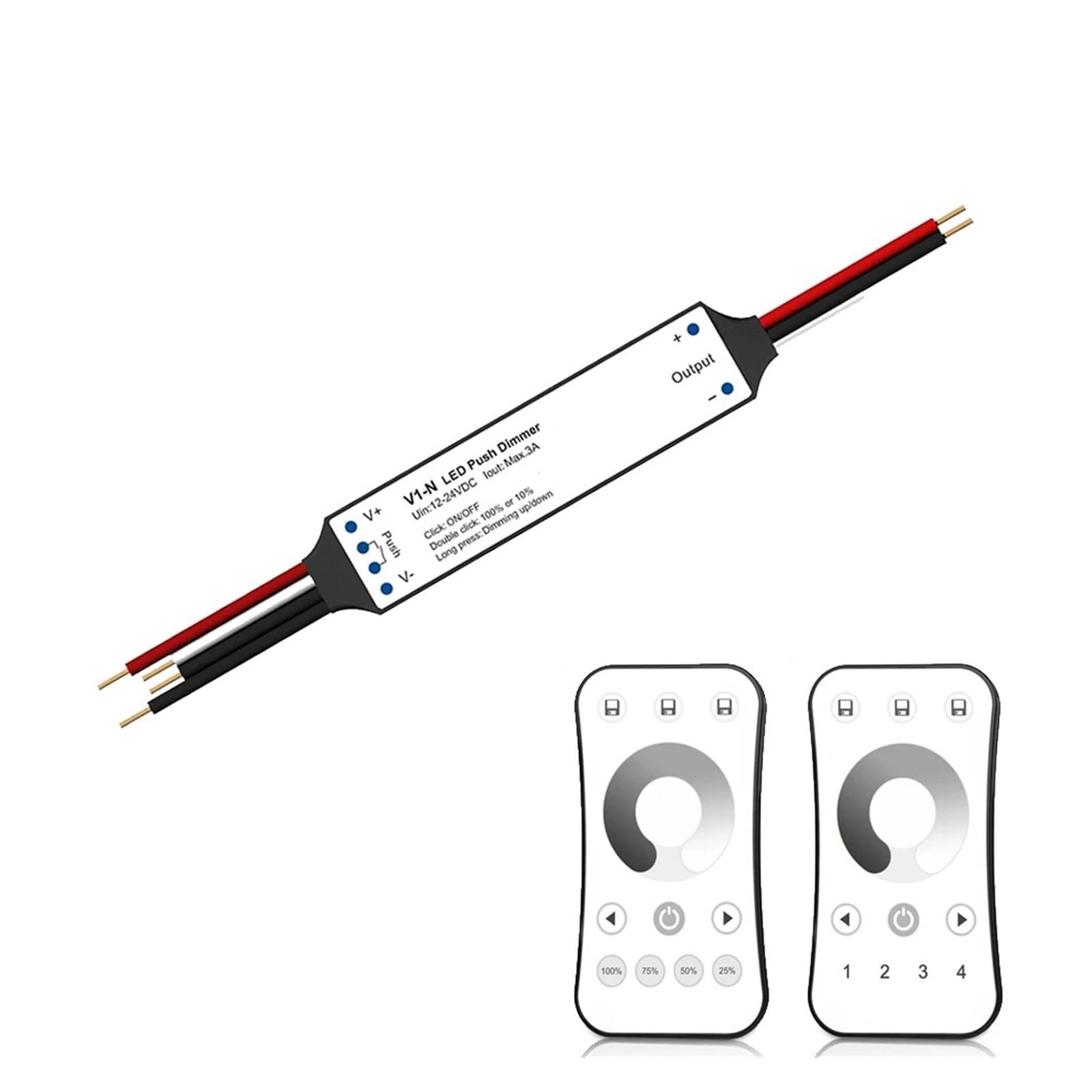 Variateur LED Mini Controller 12V 24V pour ruban monochrome COB