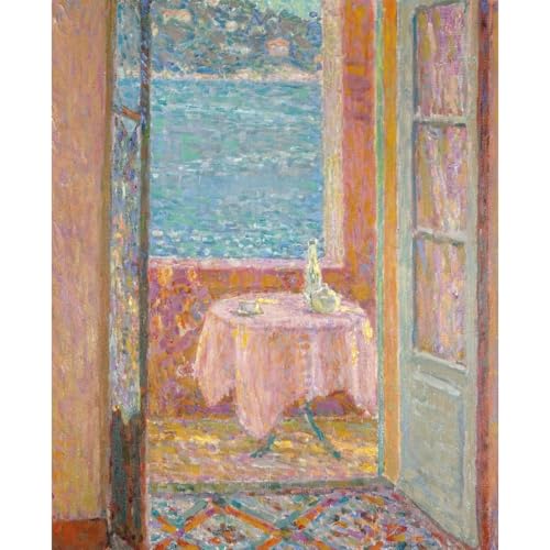 Table au bord de la mer toile anti-décoloration pour mur de salon