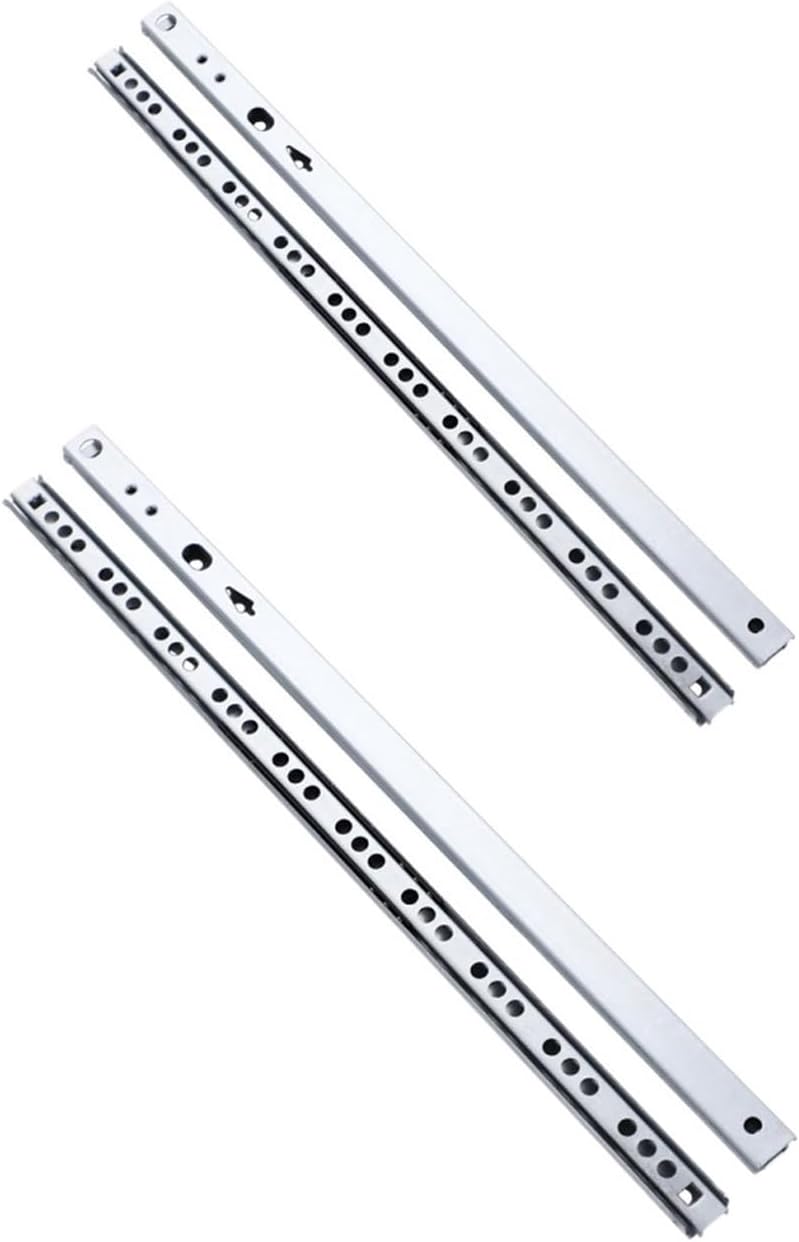 2pcs Drawer Slides Guide Glides Ball Bearing Cabinet Draw(214mm)