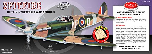 Guillow's Spitfire Laser Cut Model Kit Small