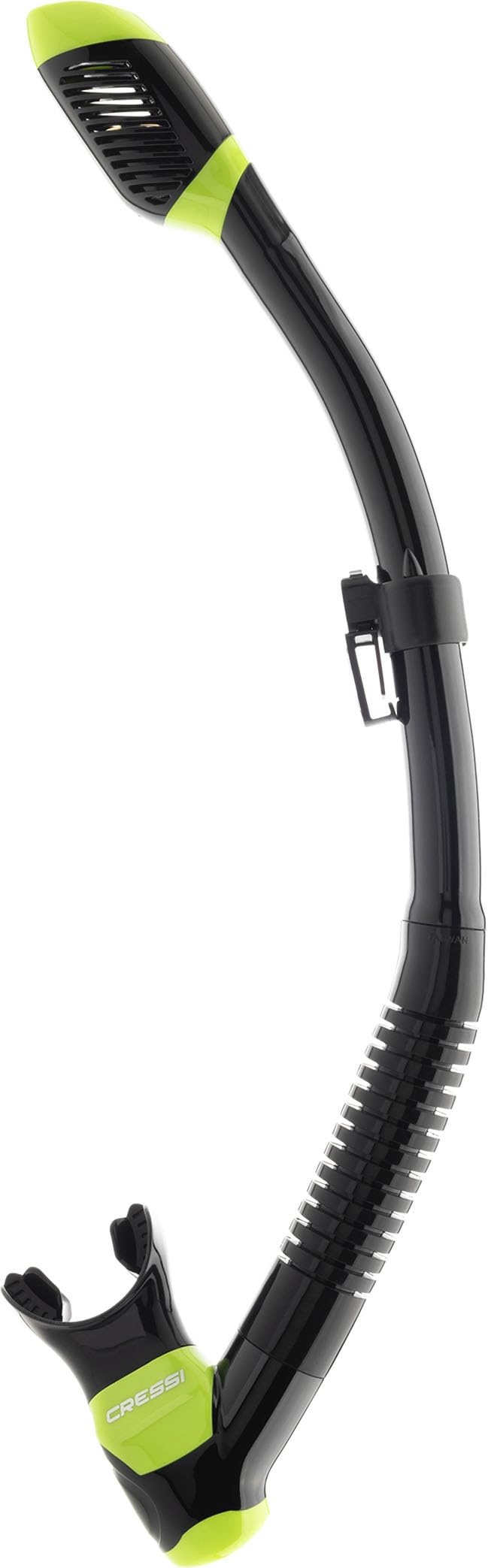 Lime Green Black Cressi Super Dry Adult Diving Dry Snorkel - Cressi Since 1946