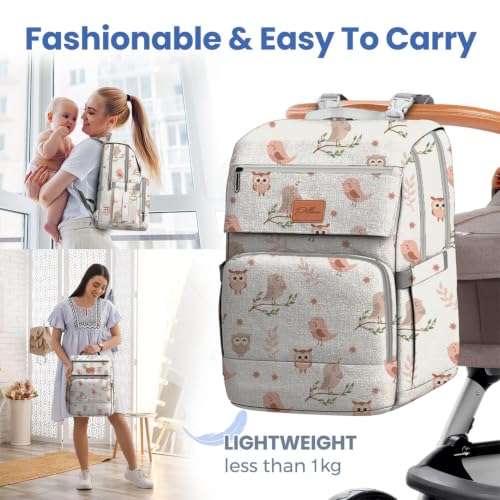 Image of PILLANI Baby Diaper Bag Backpack - Large Bag for Boys & Girls, Waterproof Diaper Backpack - Travel Diaper Bags w /Changing Pad, Baby Registry Search & Shower Gifts - Essentials Must Haves Newborn Stuff