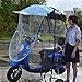 WYB Universal Motorrad Regenschirm Sonnenschutz Regenschutz, Mobilitätsroller Sonnenregen Windschutz Elektroauto Regenschirm verhindern,D