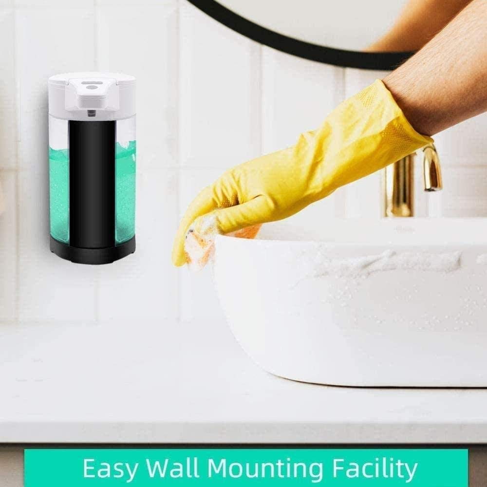 Dispenser del sensore di movimento del sapone del sapone del gel senza tantum nero, distributore di gel elettrico della batteria azionato a mano, distributore di sapone automatico del touch imper