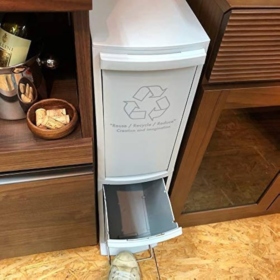 マッキー　ダストボックス Amazon｜AZUMAYA ダストボックス 2段 グレー SGS-932GY｜フタ