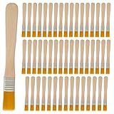 Small Paint Brushes, Flat Nylon Paint Brushes with Wooden Handle 50Pcs for DIY Art, Painting Supplies, Walls Tools.