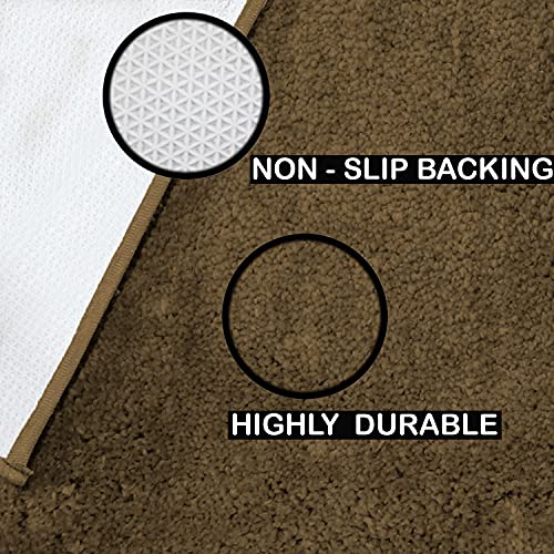 Image of Flooring India Co Newman Carpet 2500 GSM Super Soft Anti Skid Area Rugs for Home Decor, Bedroom (4x6 Feet, Coffee)