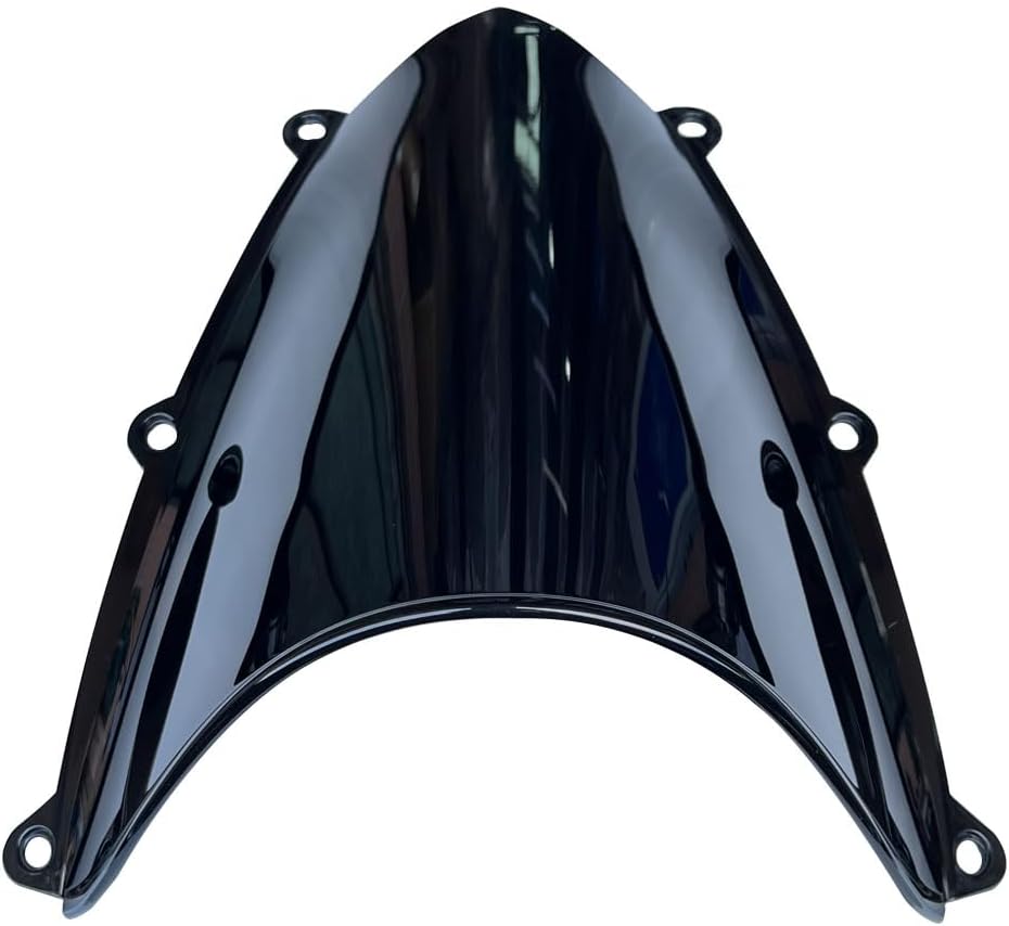 Motorcycle Double Bubble Windshield Windscreen Visor Air Flow Deflector Compatible with Honda CBR600RR 2007-2012